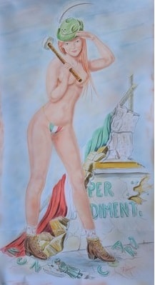 Artistic italian pottery of Albisola - Watercolor on paper